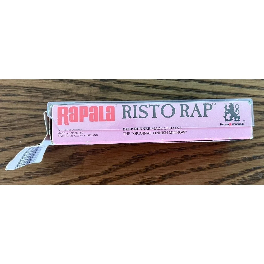 Rapala RR-7 S‎ Silver / Black Risto Rap Crankbait NIB